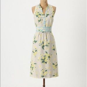 Anthropologie Maeve Dutch Yellow Shift Dress 0